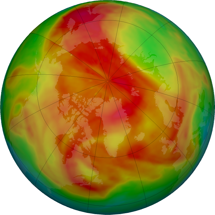 Arctic ozone map for 17 March 2018